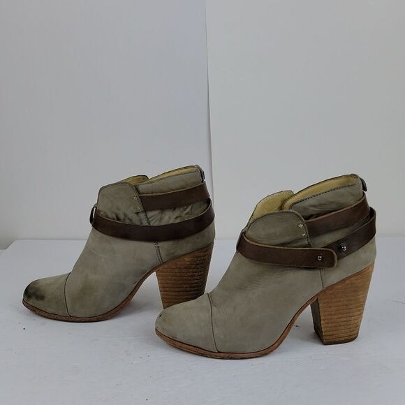 Rag & Bone New York Harrow Leather Ankle Women's Booties - Picture 2 of 13